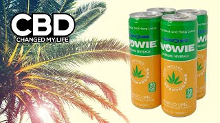 Drink Tropical Calm This Summer ~ Mango Lime Sparkling CBD Drink by Wowie
