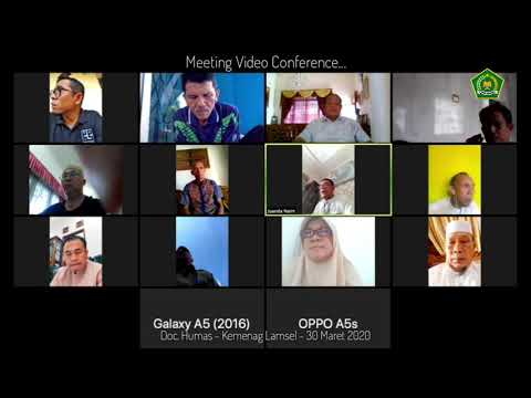 Meeting Video Conference Kemenag Lampung Selatan ( Bahaya Covid-19)