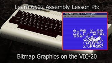 Bitmap Functions on the VIC-20 - 6502 assembly Lesson P8