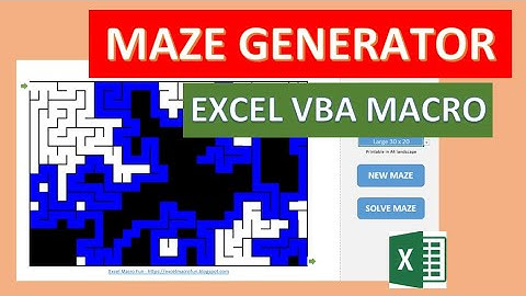 Excel Maze Generation Algorithm Explained