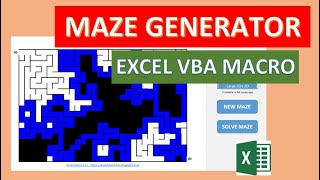 Excel Maze Generation Algorithm Explained screenshot 1