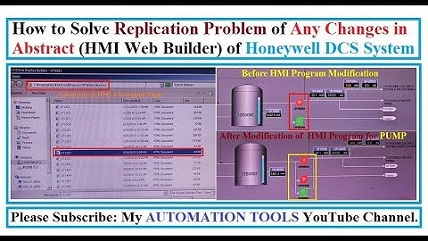 How to Solve File Replication (After any Changes in Abstract) Problem in Honeywell DCS system ?