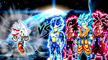 Hyper Shadic V2 OP VS Fusion Vegito V2 OP (G&V) & Fusion Xeno Gogeta SSJ4 V2 (G&V) in Mugen