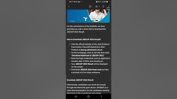 jeecup result 2022 declared how to check result/how to download jeecup2022 result