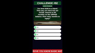 Try This Repayment Term Math Problem 💵 So Confusing!