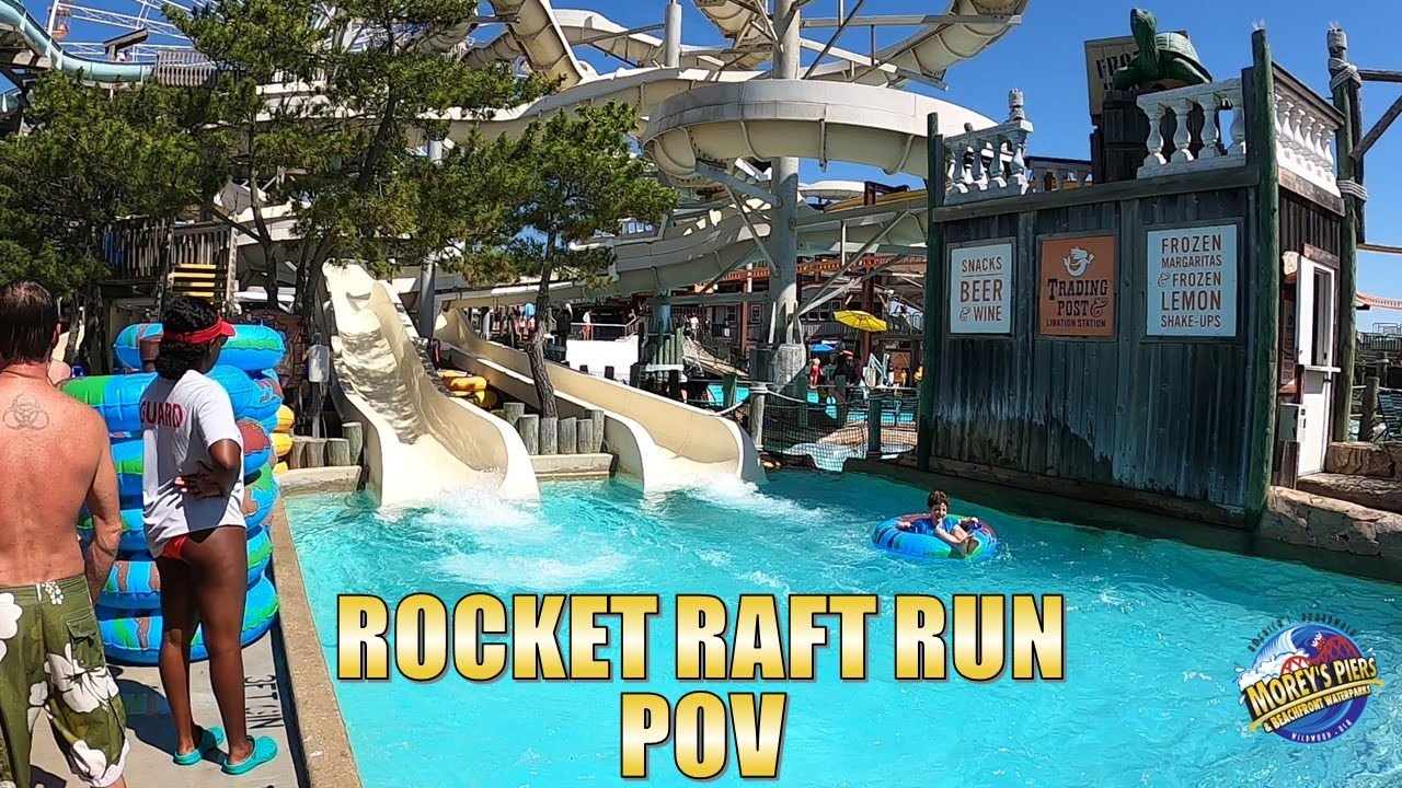 Rocket Raft Run POV, Morey's Piers/Raging Waters Tube Slide | Non-Copyright