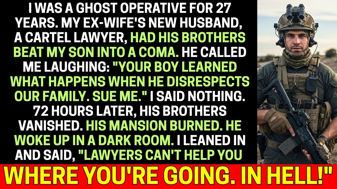 Ex-Wife's Cartel Lawyer Husband Had My Son Beaten—He Didn't Know I Was a Ghost Operative