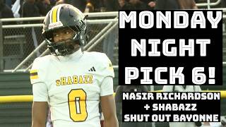 Shabazz 20 Bayonne 0 | Week 4 Highlights | Nasir Richardson 70 yard pick six!