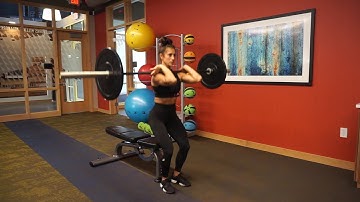 Barbell Front Box Squat