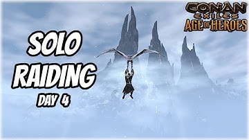 Solo Online Raiding & Searching for Fly Bases - Conan Exiles 2025