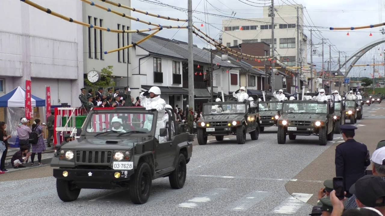 G161001 福知山駐屯地創立記念行事 市中行進