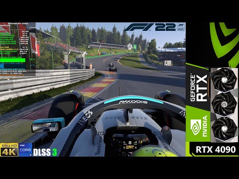 F1 2022 Ultra High Ray Tracing, DLSS 3 4K | RTX 4090 | i9 13900K 5.8GHz