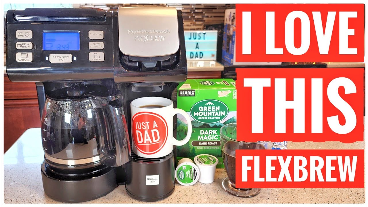 FlexBrew Trio 2-Way Coffee Maker, Compatible with K-Cup Pods or Grounds,  Combo, Single Serve