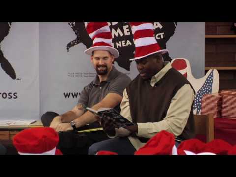 NFL PLAYERS Read Across America Event at Super Bowl XLII