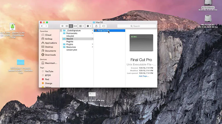 Final Cut Pro Fix for Mac OS X 10.10 Yosemite