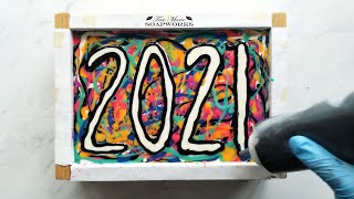Goodbye 2020…Hello 2021, Cold Process Soap #hello2021soap (Tree Marie SHORT #1)
