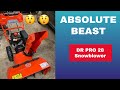 Dr pro 28 snow blower review and snow blowing action