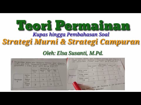 Teori Permainan - Kupas hingga ke Pembahasan Soal-Soal #teoripermainan