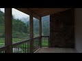 Rain and Thunder Sounds on Balcony  Sleep, relax, study High Quality 720p