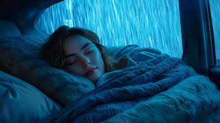 Have A Good Night's Sleep with Intense Rain & Thunder Rumbling on The Cozy Car in the Night screenshot 3