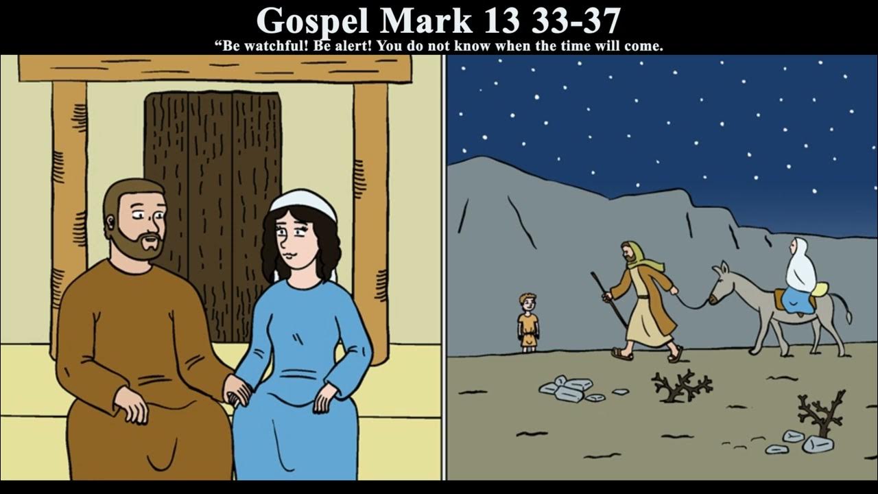 Reflection for children gospel mark 13 33 37 3 december 2023 youtube