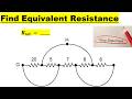 Finding Equivalent Resistance Series and Parallel Resistors | Tricky Problem