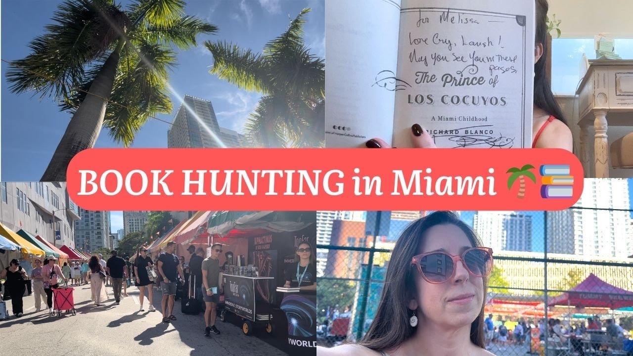 Miami Book Fair (Come with Me!) 🏝️📚🥵 | Vlog + Book Haul