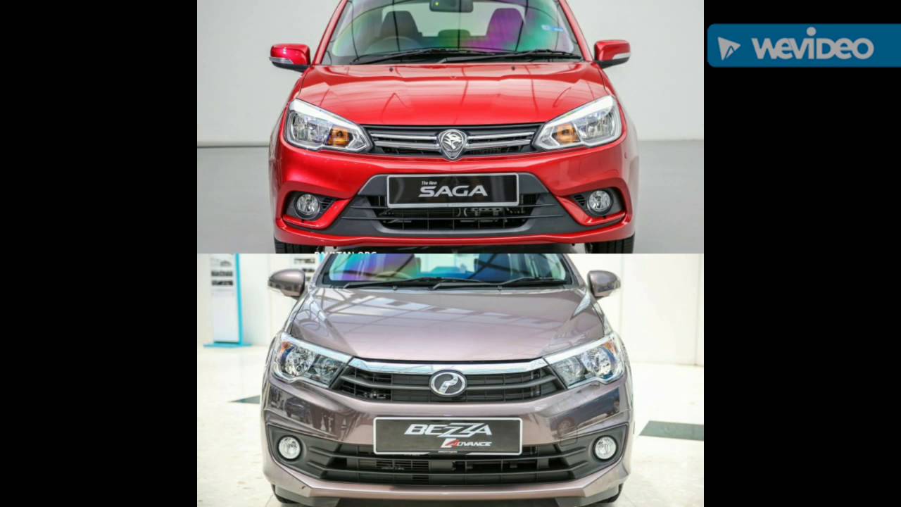 Proton Saga vs Perodua Bezza - YouTube