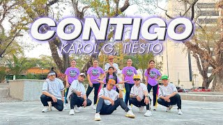 CONTIGO ( NF REMIX ) - KAROL G, Tiesto | Dance Fitness | Zumba | Danza Carol Angels | New Friendz