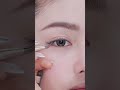 Soft matte skin, fluffy brows, and peachy eye