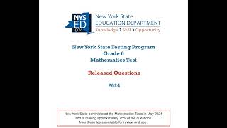 New York State Grade 6 Math Test 2024 – Questions & Answers EXPLAINED! ✅ Ace Your Exam!