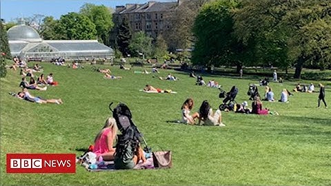 Lockdown eased across UK allowing groups of people to meet outside - BBC News