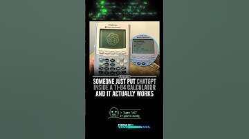 Someone just put chatgpt inside a calculator #shorts #chatgpt #calculator #tech