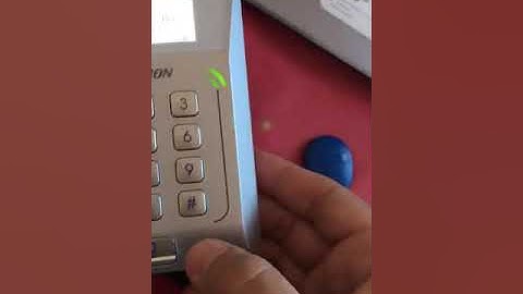 Card Encryption Verification on Hikvision access control system model:DS-K1T802M