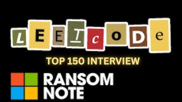 Ransom Note - LeetCode383 - Python Hash Map