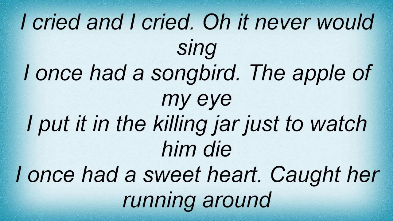 Richard Thompson Killing Jar Lyrics YouTube