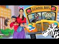 The wheels on the bus - Original Animal Version | BEST Kids Songs & Nursery Rhymes #WheelsOnTheBus