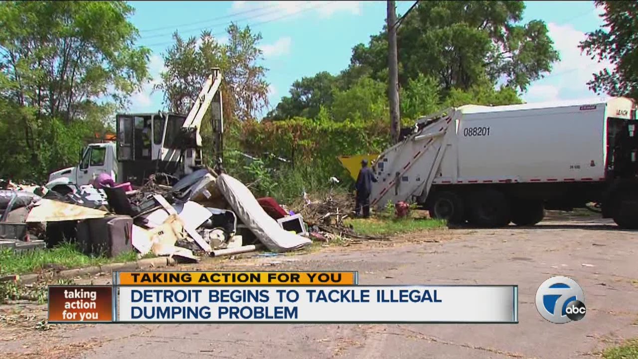 Detroit begins to tackle illegal dumping problem YouTube