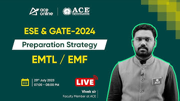 EMTL / EMF | Voorbereidingsstrategie voor GATE & ESE 2024 (ECE, EEE & INST) | ACE Online Live