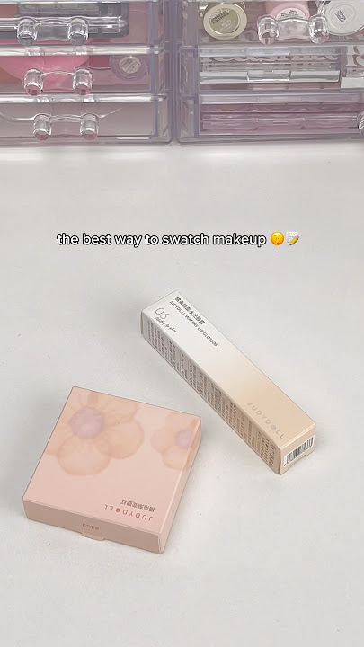How to: SWATCH THE RIGHT WAY 💅 #judydoll #makeuphacks #asianmakeup #beauty