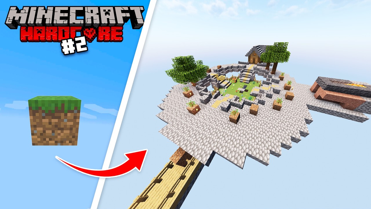I Turned My TERRIBLE Island Into THIS in Hardcore Minecraft - YouTube