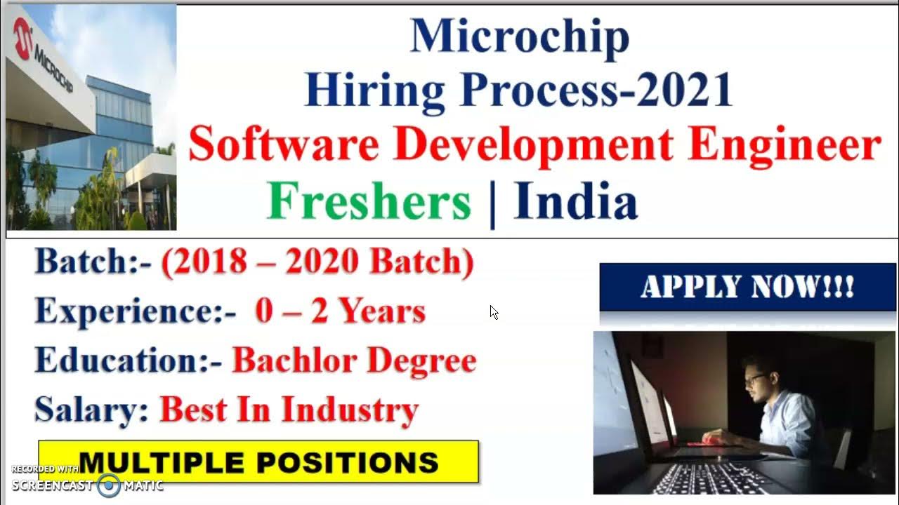 Microchip Hiring Process2021 Software Development Engineer Freshers India YouTube