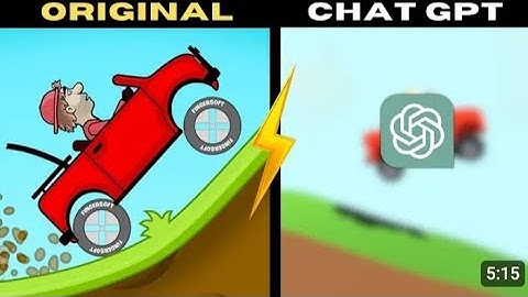 Can AI (ChatGPT) Create a Hill Climb Racing Game?🤨🤨The Results Will ShockYou!😎 #chatgpt#gamedev⏮◀️⏭🍾