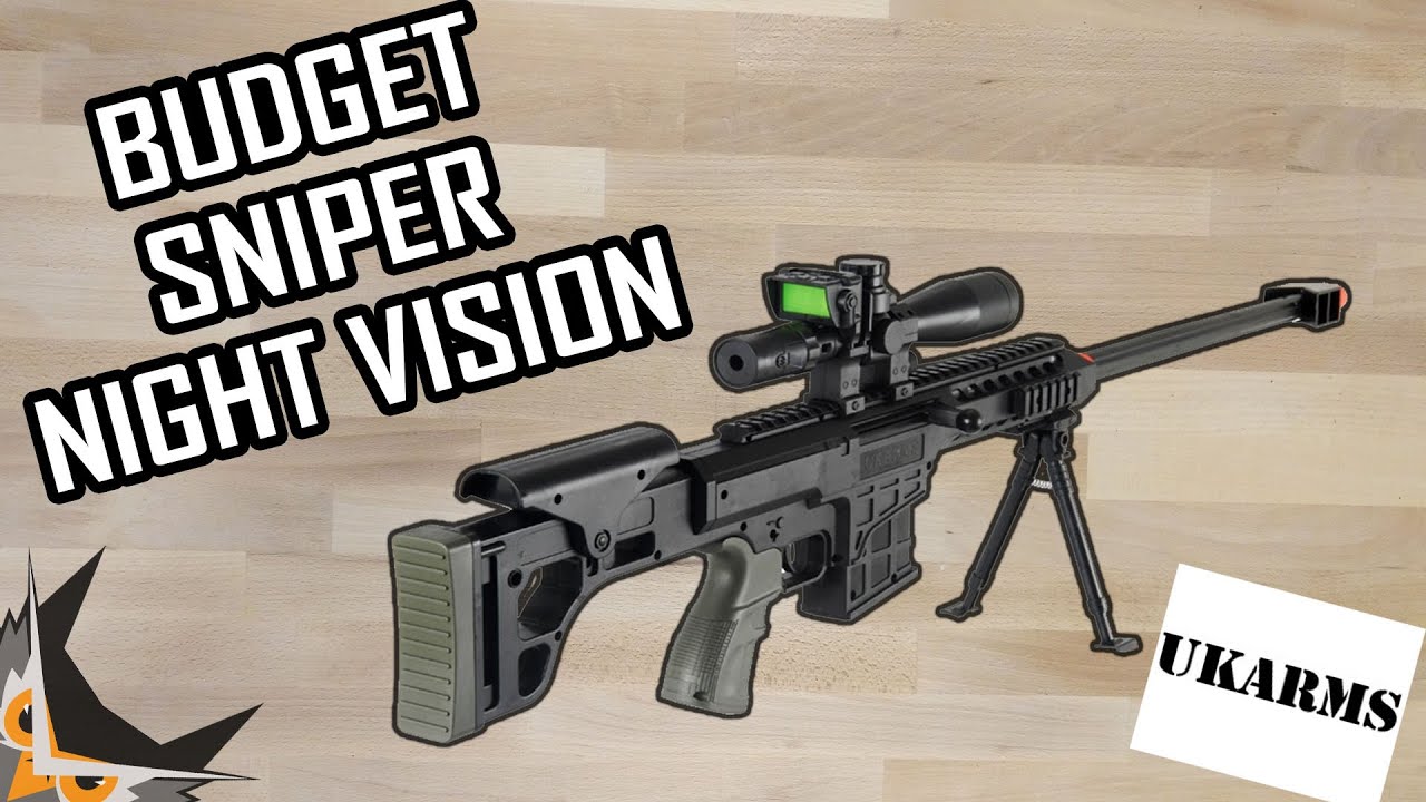 BUDGET AIRSOFT SNIPER with NIGHTVISION? UKARMS P1082 YouTube