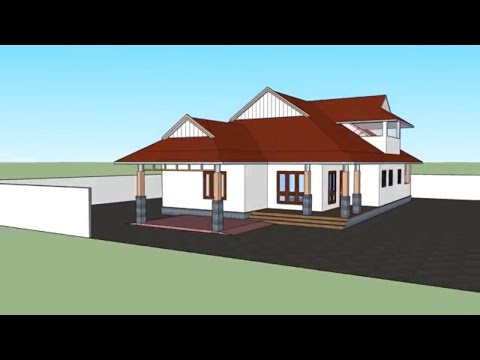 kerala-home-design-|-front-elevation--sloped-roof