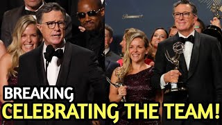 Stephen Colbert Wins His First Emmy For Outstanding Talk Show