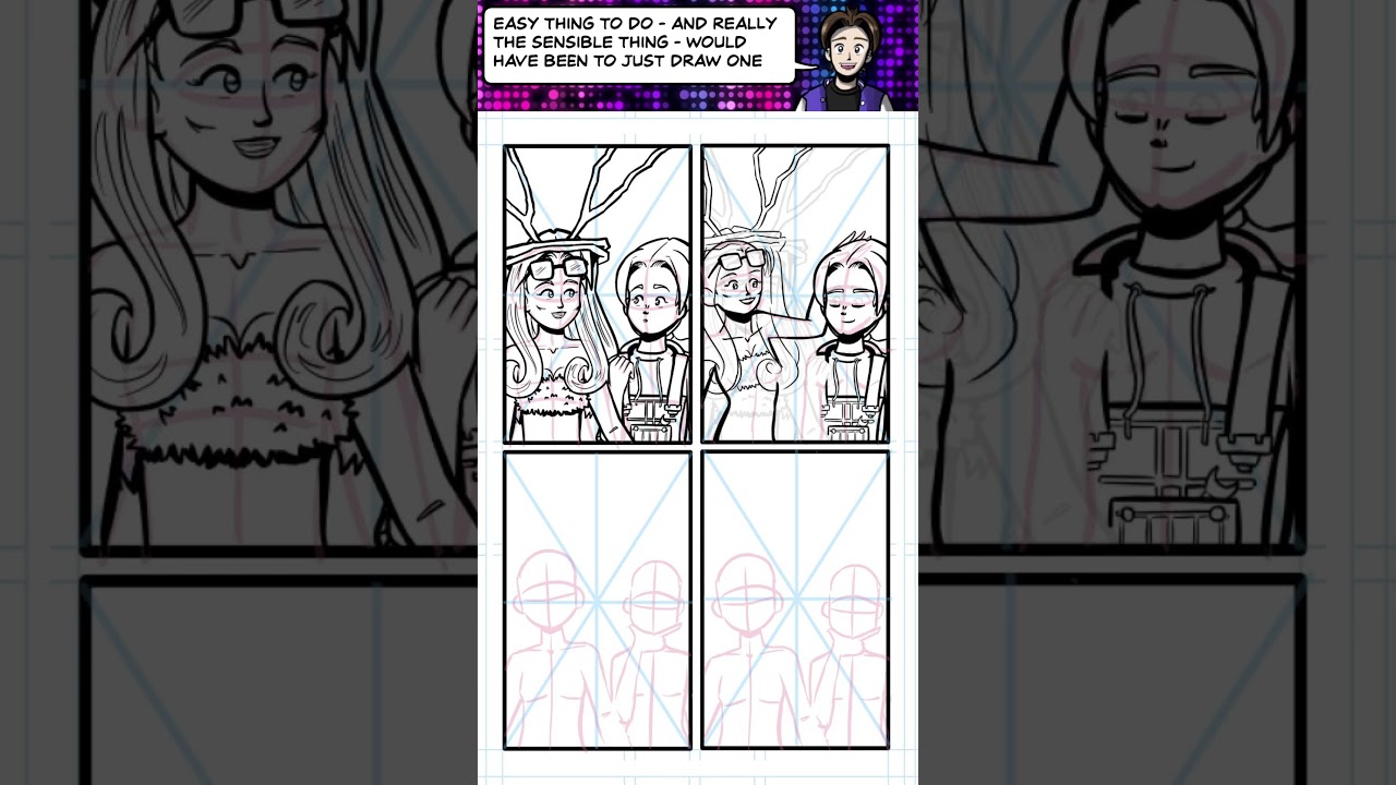 Corbie rissue 2 timelapse preview! Creating a comic page in Krita 
