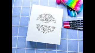 Blueberry Co Keepsake Books Binder- The Baby Keepsake Journals you can colour in!
