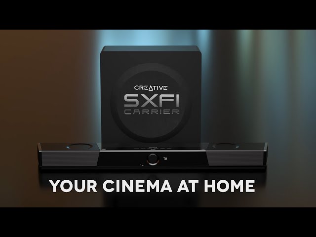 SXFI CARRIER - World's First Dolby Atmos Speaker System soundbar w