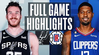 SPURS at CLIPPERS | NBA FULL GAME HIGHLIGHTS | November 19, 2022 SPURS at CLIPPERS | NBA FULL GAME HIGHLIGHTS | November 19, 2022